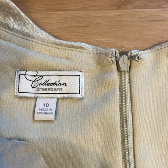 Collection Dressbarn Ruffle Cream Dress - Picture 2 of 3